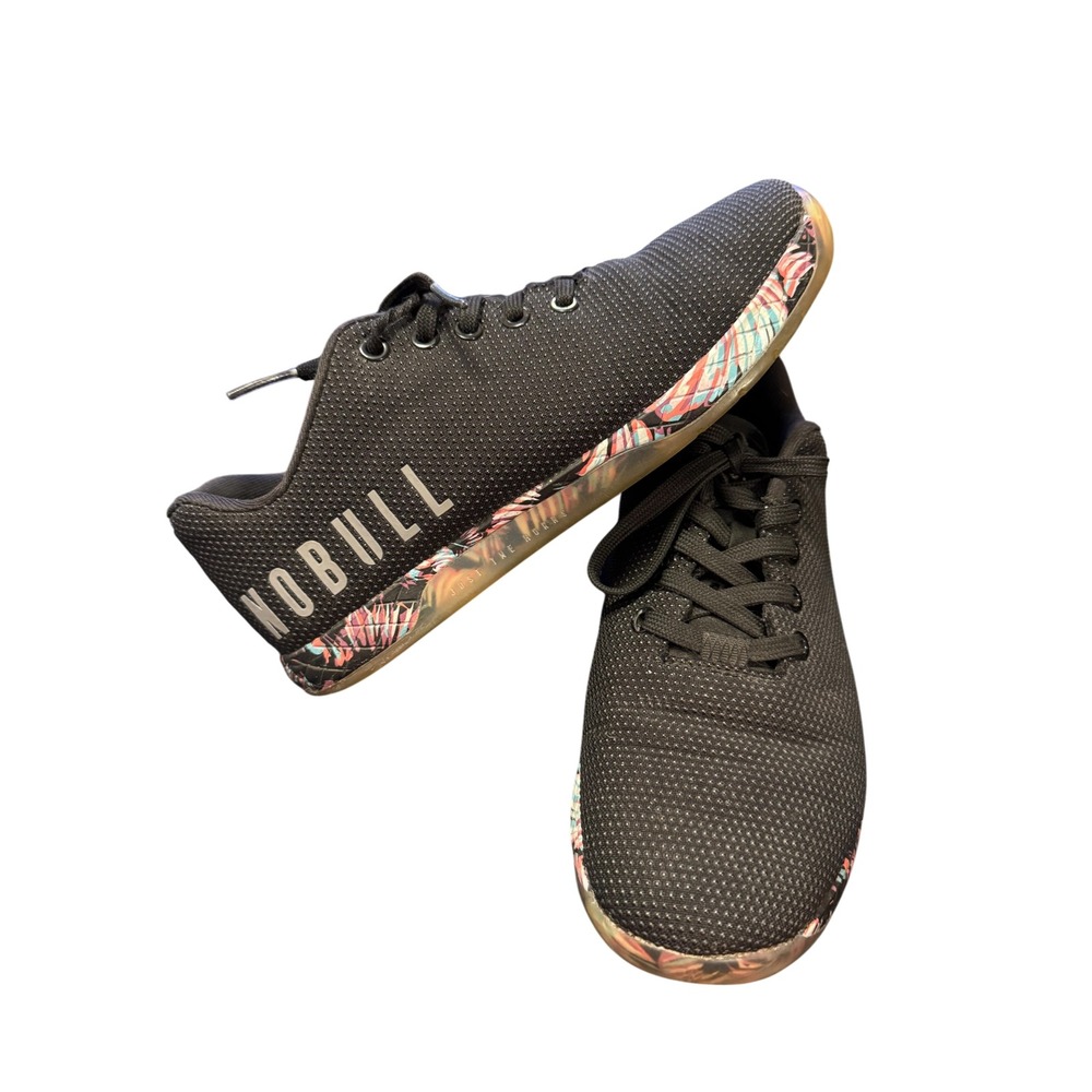 NOBULL Trainer Womens Size 8 Grey Tropical Floral Cross-Training
